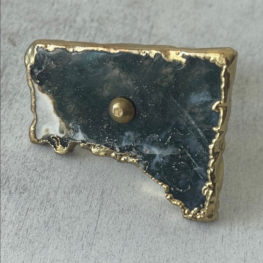 Anthropology VTG Cabinet Drawer Agate Handle Knob Pull Handle - Picture 13 of 14